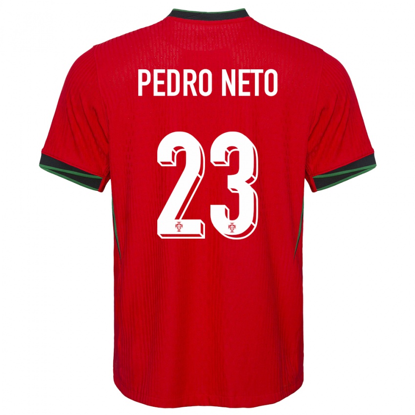 Criança Camisola Portugal Pedro Neto #23 Vermelho Principal 24-26 Camisa