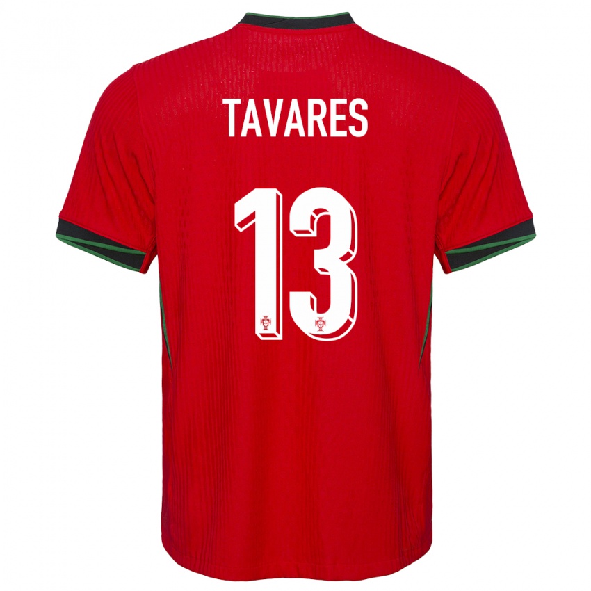 Criança Camisola Portugal Nuno Tavares #13 Vermelho Principal 24-26 Camisa