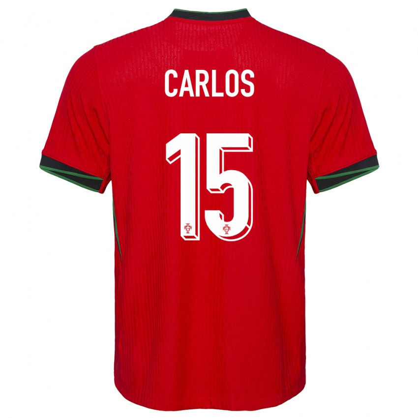 Criança Camisola Portugal Ze Carlos #15 Vermelho Principal 24-26 Camisa