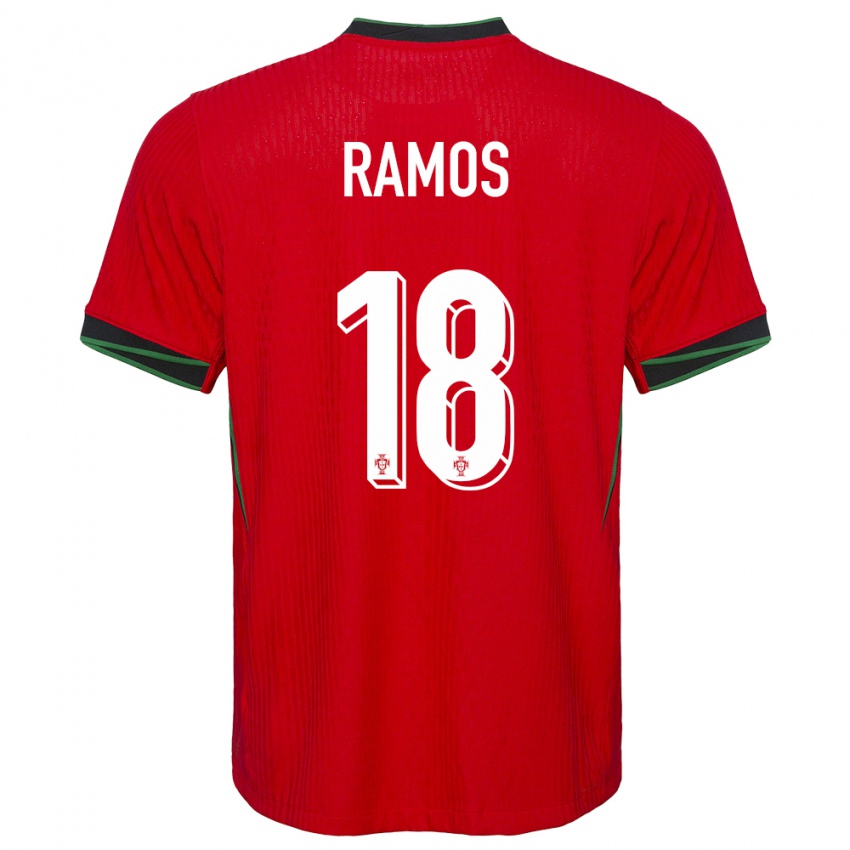 Criança Camisola Portugal Goncalo Ramos #18 Vermelho Principal 24-26 Camisa