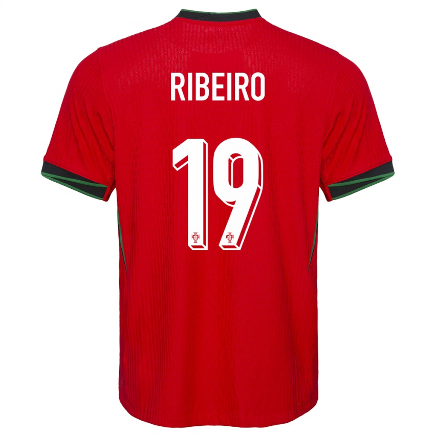 Criança Camisola Portugal Rodrigo Ribeiro #19 Vermelho Principal 24-26 Camisa
