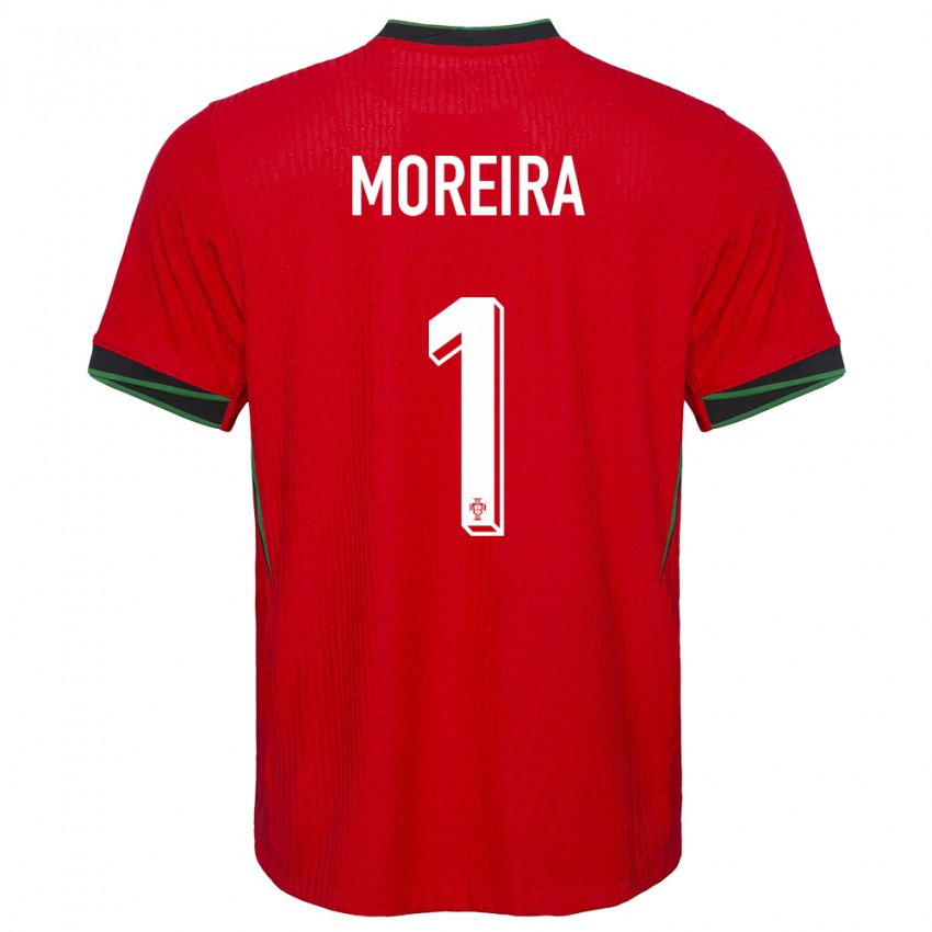 Criança Camisola Portugal Andre Moreira #1 Vermelho Principal 24-26 Camisa