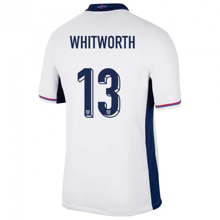 Criança Camisola Inglaterra Joseph Whitworth #13 Branco Principal 24-26 Camisa