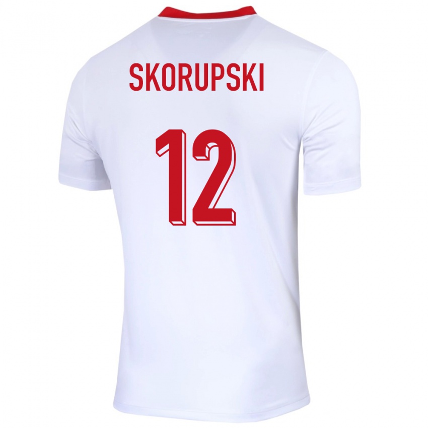 Criança Camisola Polónia Lukasz Skorupski #12 Branco Principal 24-26 Camisa