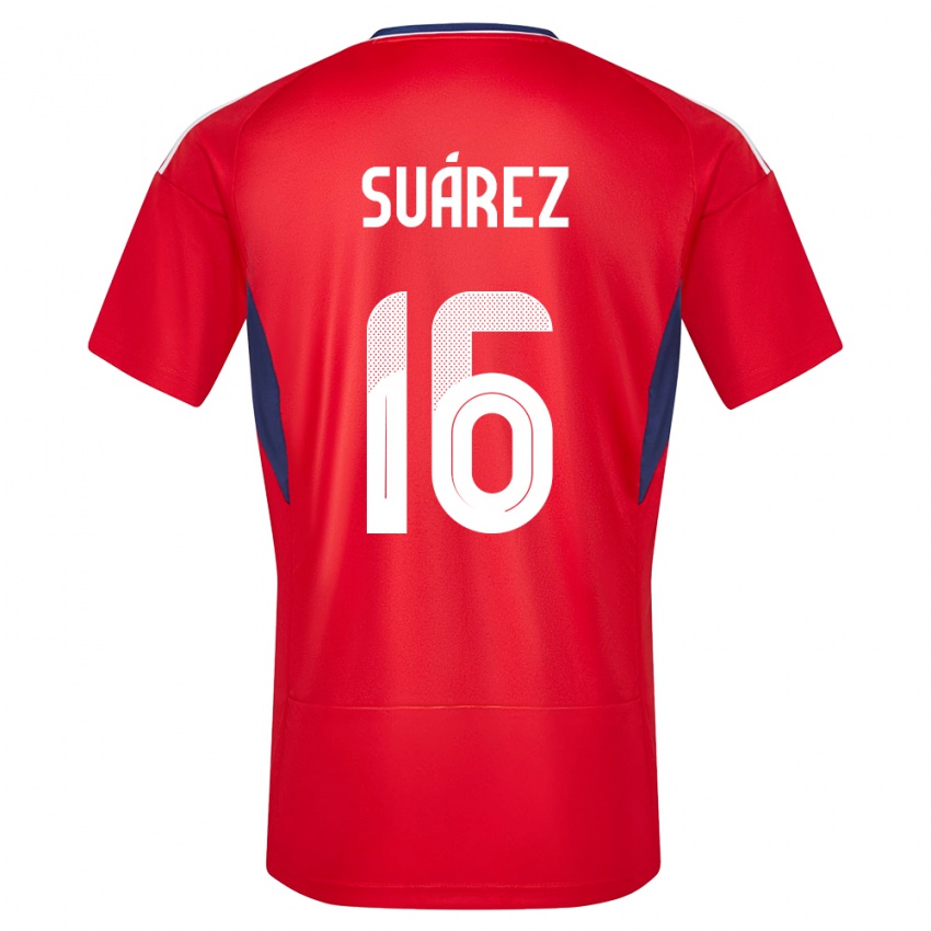 Criança Camisola Costa Rica Aaron Suarez #16 Vermelho Principal 24-26 Camisa