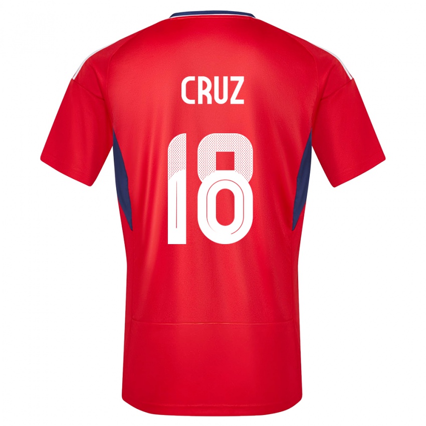 Criança Camisola Costa Rica Aaron Cruz #18 Vermelho Principal 24-26 Camisa