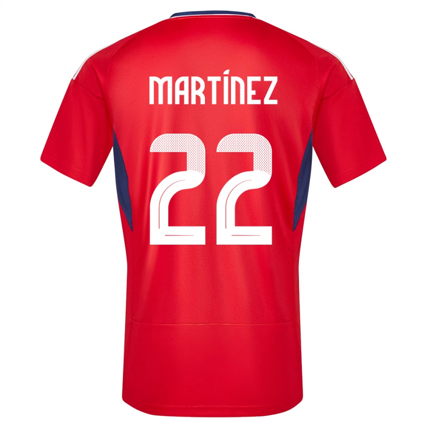 Criança Camisola Costa Rica Carlos Martinez #22 Vermelho Principal 24-26 Camisa