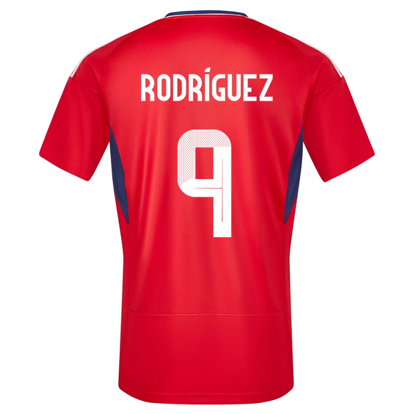 Criança Camisola Costa Rica Doryan Rodriguez #9 Vermelho Principal 24-26 Camisa