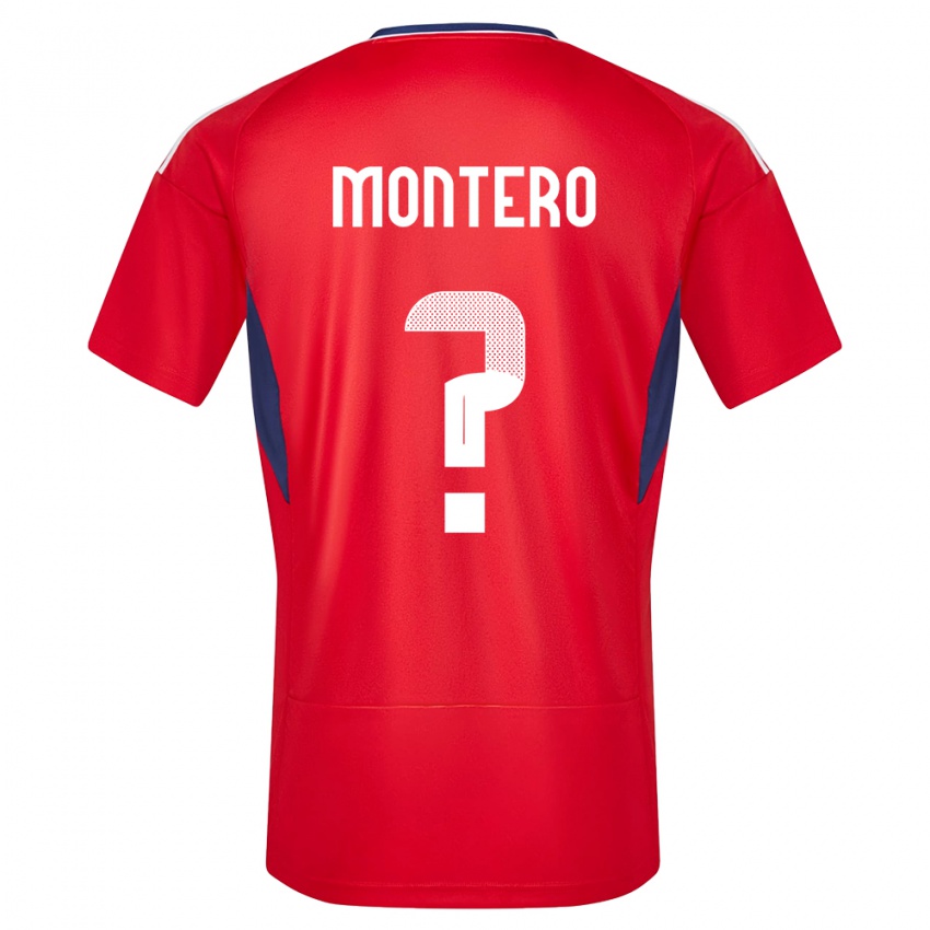 Criança Camisola Costa Rica Claudio Montero #0 Vermelho Principal 24-26 Camisa