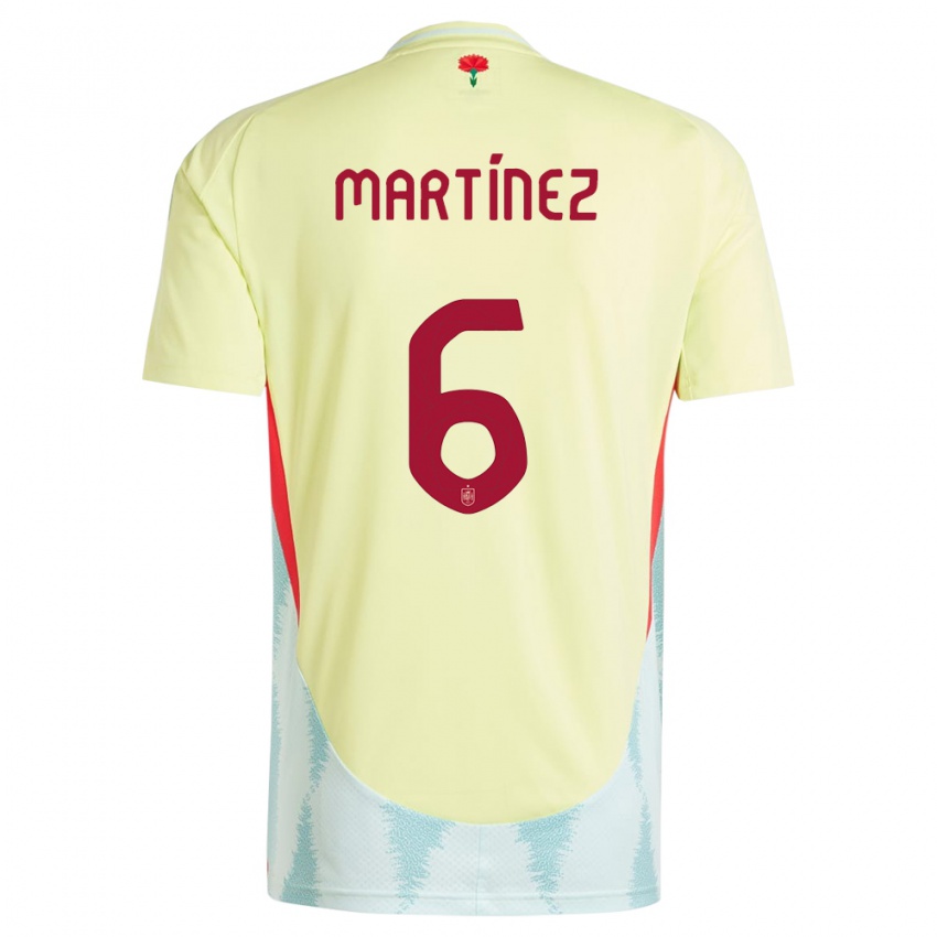 Criança Camisola Espanha Roger Martinez #6 Amarelo Alternativa 24-26 Camisa