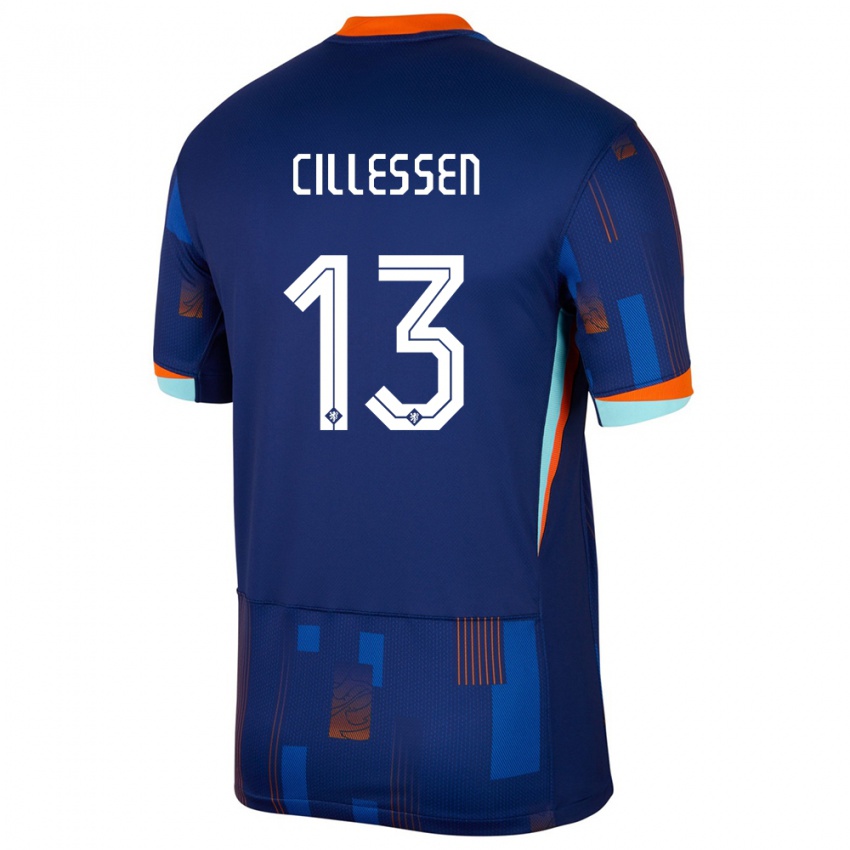 Criança Camisola Países Baixos Jasper Cillessen #13 Azul Alternativa 24-26 Camisa
