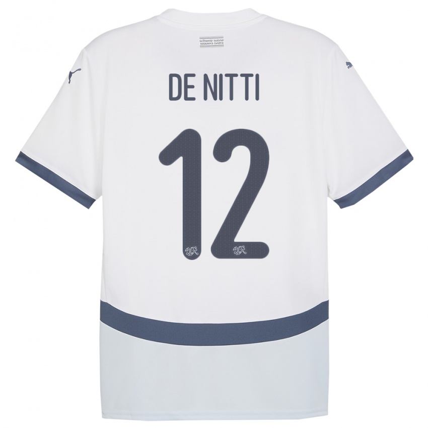 Criança Camisola Suiça Gianni De Nitti #12 Branco Alternativa 24-26 Camisa