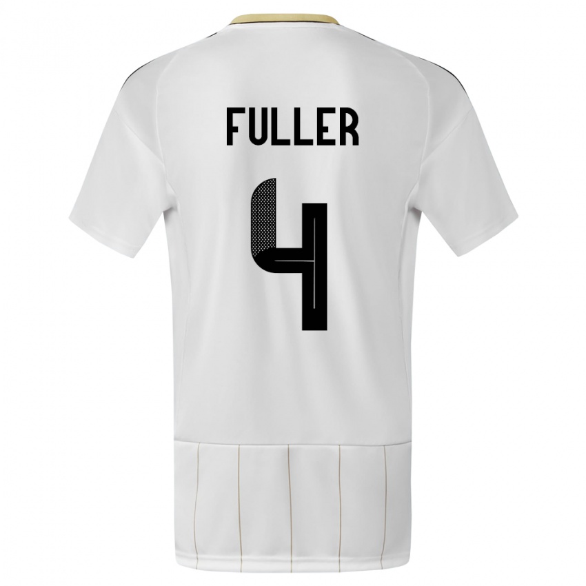 Criança Camisola Costa Rica Keysher Fuller #4 Branco Alternativa 24-26 Camisa