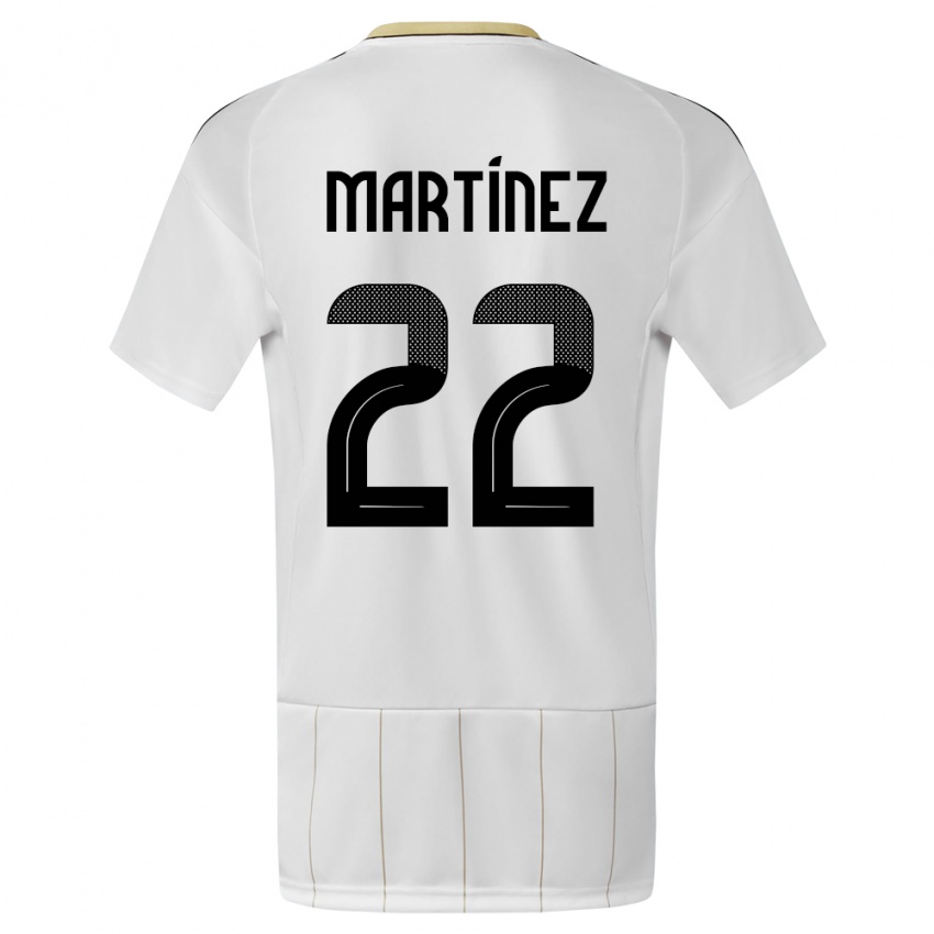 Criança Camisola Costa Rica Carlos Martinez #22 Branco Alternativa 24-26 Camisa