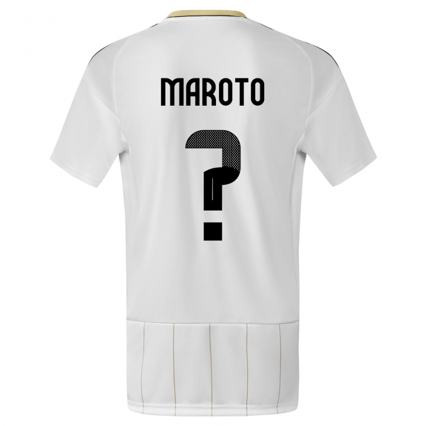 Criança Camisola Costa Rica Victor Maroto #0 Branco Alternativa 24-26 Camisa