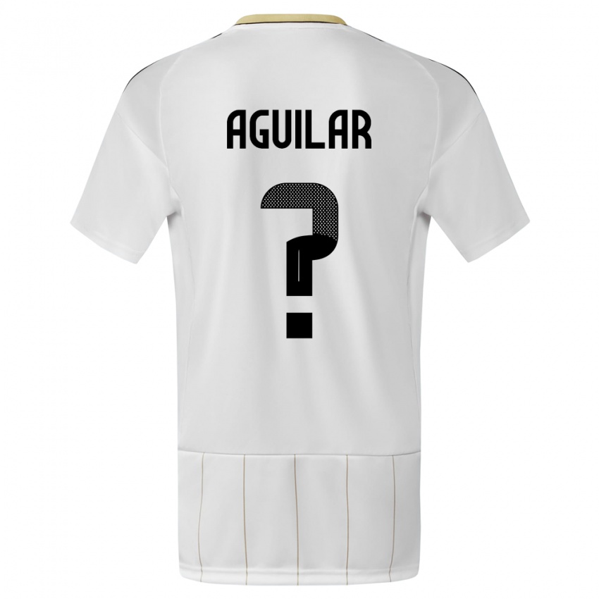Criança Camisola Costa Rica Deylan Aguilar #0 Branco Alternativa 24-26 Camisa