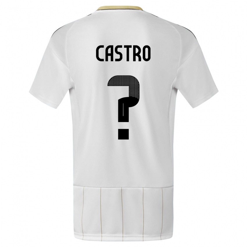 Criança Camisola Costa Rica Mathias Castro #0 Branco Alternativa 24-26 Camisa