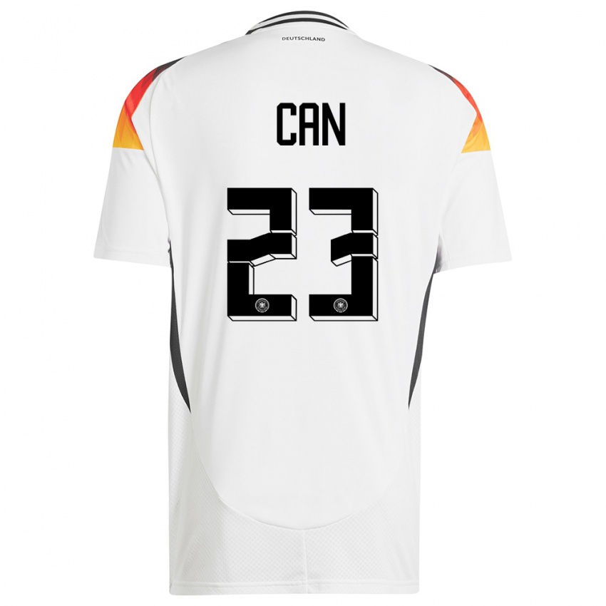 Homem Camisola Alemanha Emre Can #23 Branco Principal 24-26 Camisa