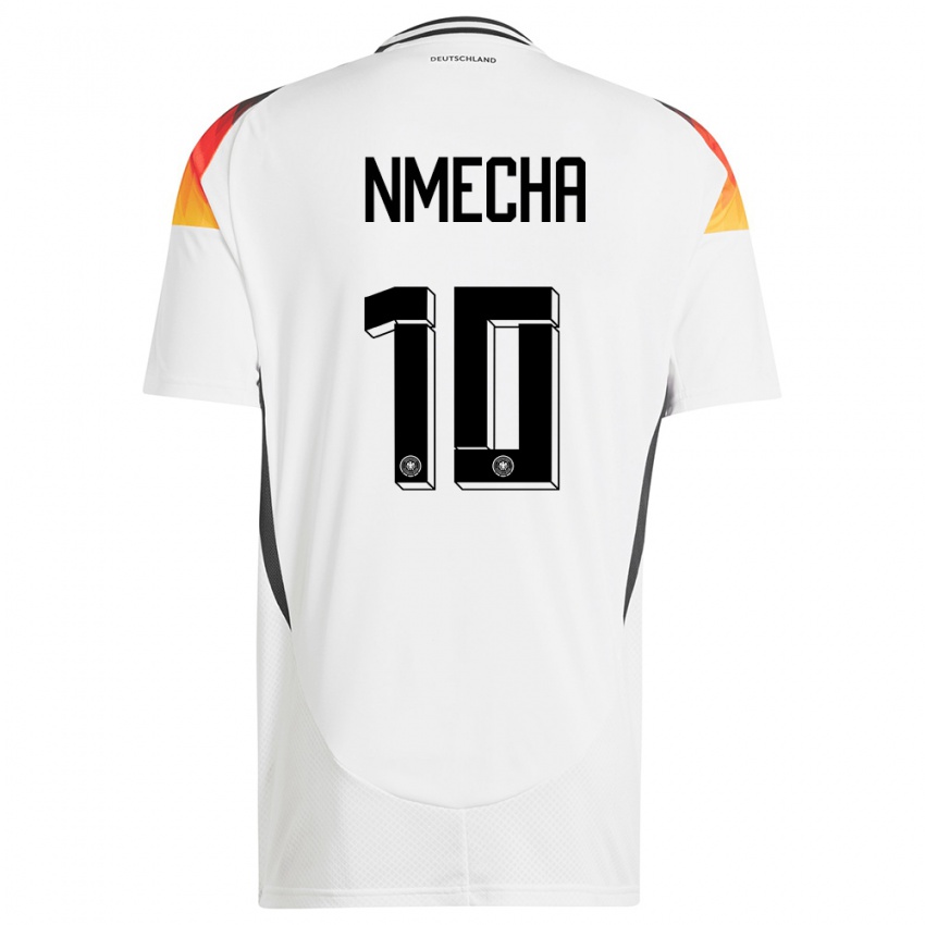 Homem Camisola Alemanha Felix Nmecha #10 Branco Principal 24-26 Camisa