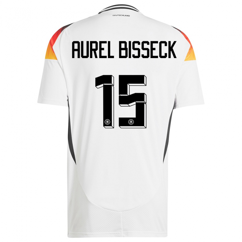 Homem Camisola Alemanha Yann Aurel Bisseck #15 Branco Principal 24-26 Camisa