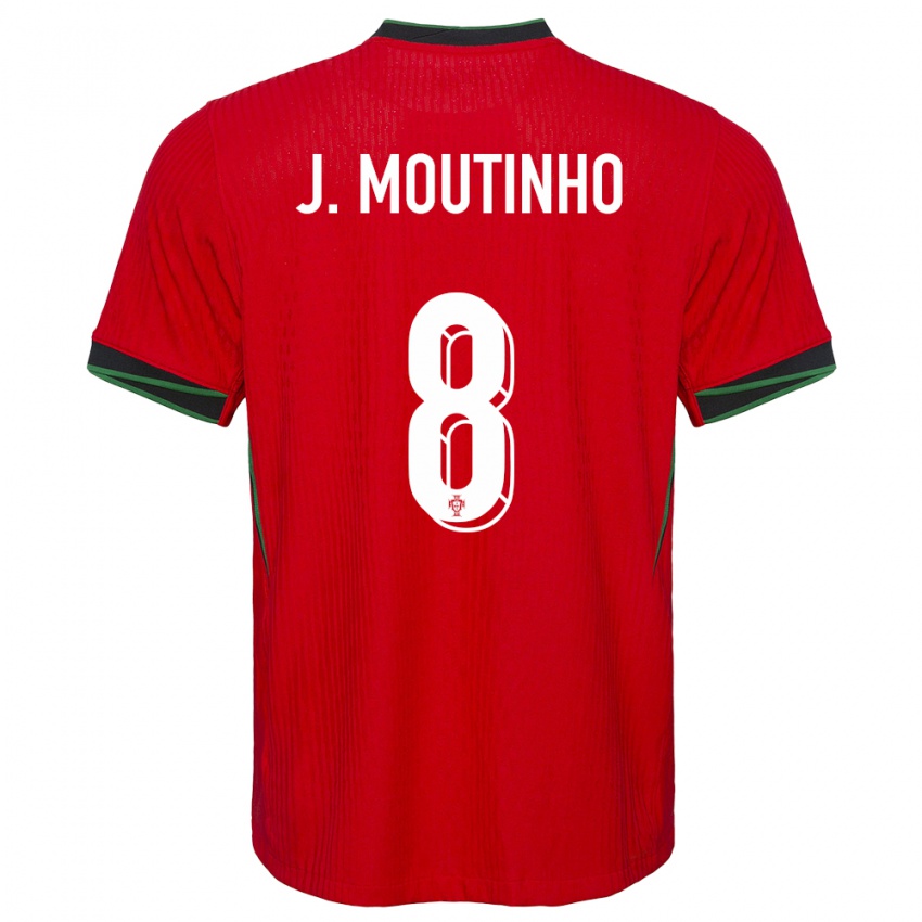 Homem Camisola Portugal Joao Moutinho #8 Vermelho Principal 24-26 Camisa