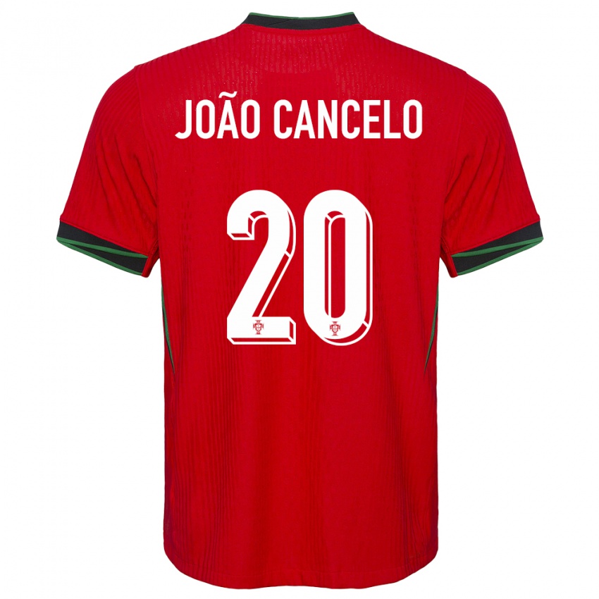 Homem Camisola Portugal Joao Cancelo #20 Vermelho Principal 24-26 Camisa