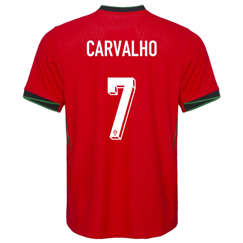 Homem Camisola Portugal Fabio Carvalho #7 Vermelho Principal 24-26 Camisa