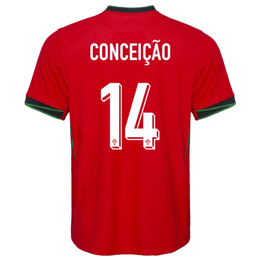 Homem Camisola Portugal Rodrigo Conceicao #14 Vermelho Principal 24-26 Camisa