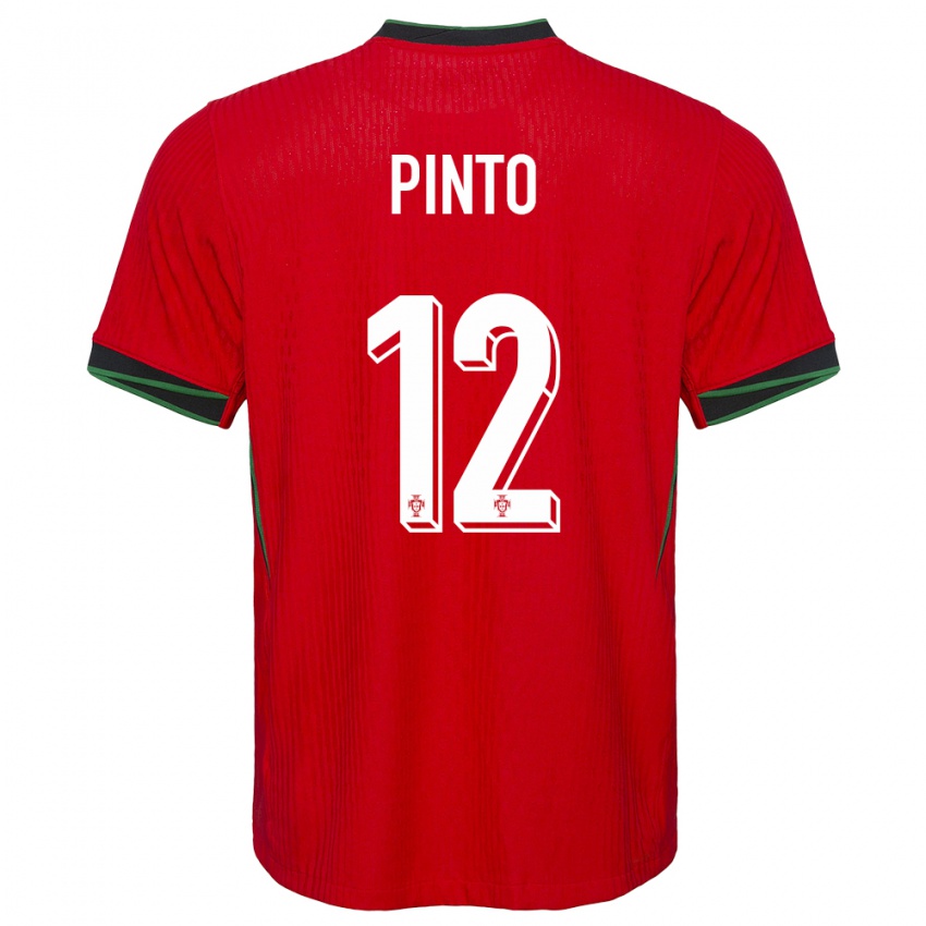 Homem Camisola Portugal Diogo Pinto #12 Vermelho Principal 24-26 Camisa