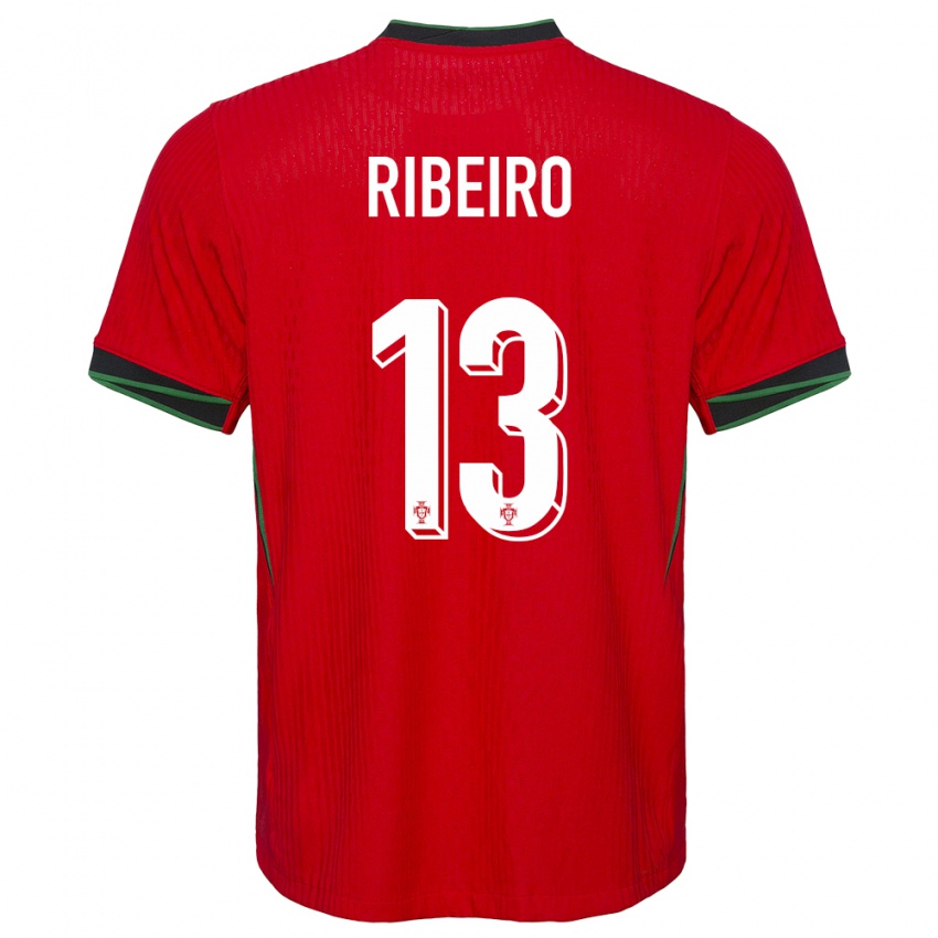 Homem Camisola Portugal Antonio Ribeiro #13 Vermelho Principal 24-26 Camisa