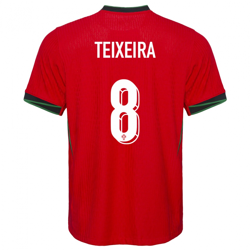 Homem Camisola Portugal Joao Teixeira #8 Vermelho Principal 24-26 Camisa