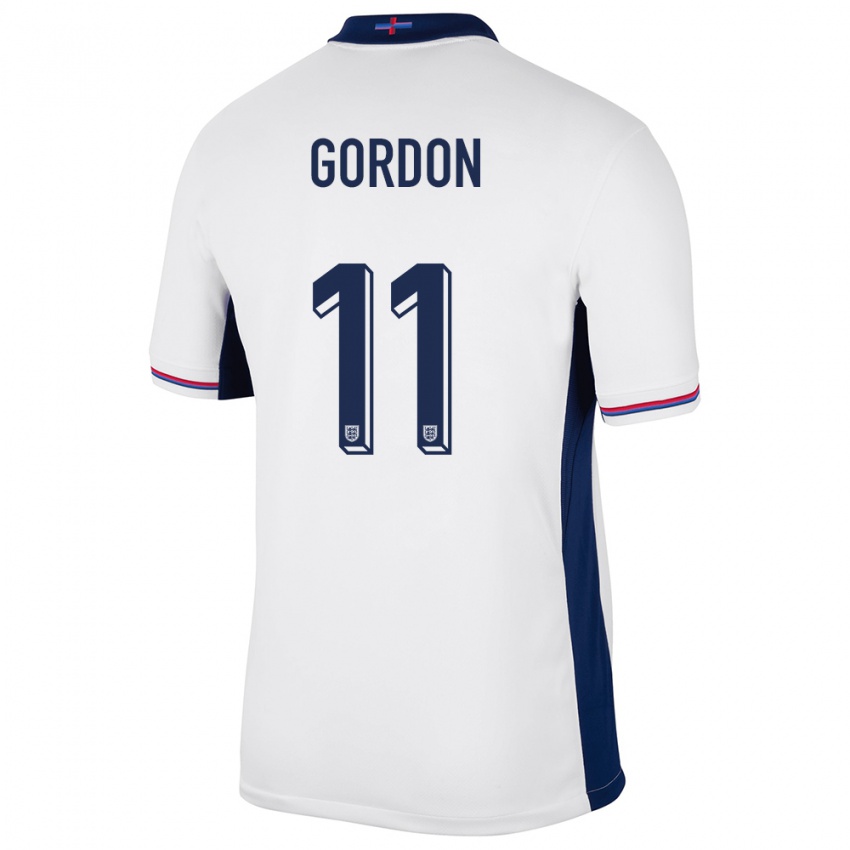 Homem Camisola Inglaterra Anthony Gordon #11 Branco Principal 24-26 Camisa