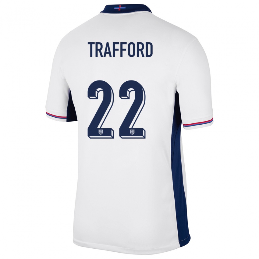 Homem Camisola Inglaterra James Trafford #22 Branco Principal 24-26 Camisa