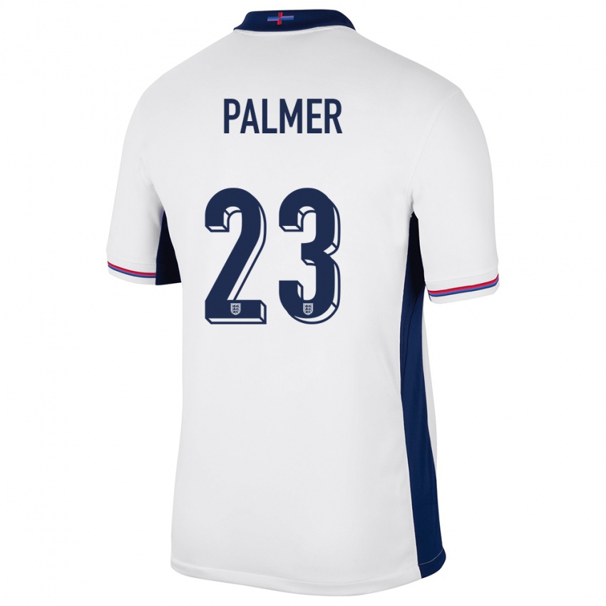 Homem Camisola Inglaterra Cole Palmer #23 Branco Principal 24-26 Camisa