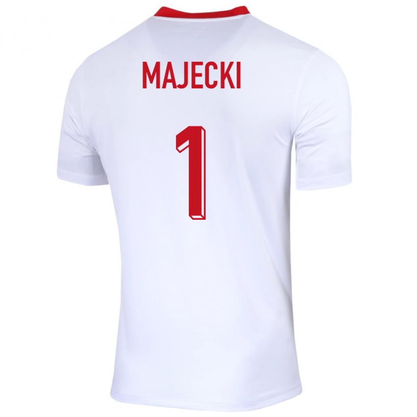 Homem Camisola Polónia Radoslaw Majecki #1 Branco Principal 24-26 Camisa
