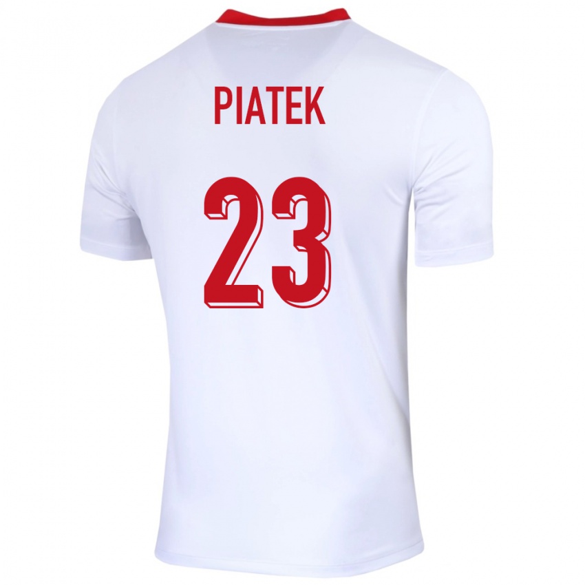 Homem Camisola Polónia Krzysztof Piatek #23 Branco Principal 24-26 Camisa