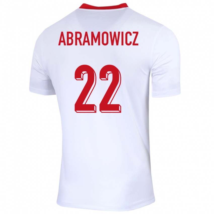 Homem Camisola Polónia Slawomir Abramowicz #22 Branco Principal 24-26 Camisa