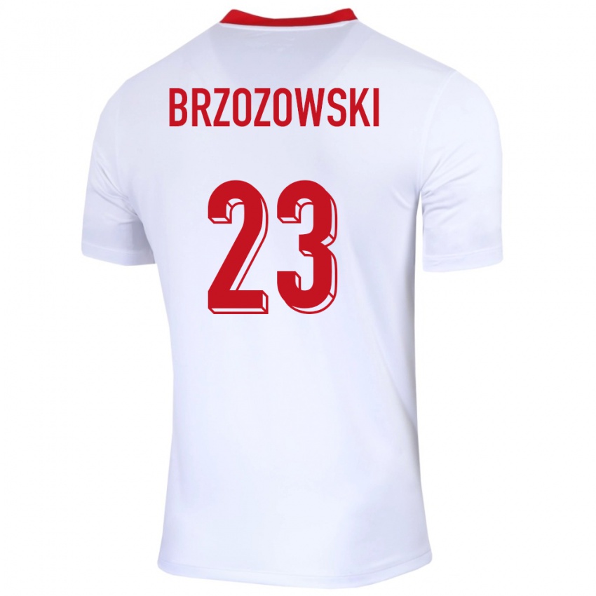 Homem Camisola Polónia Milosz Brzozowski #23 Branco Principal 24-26 Camisa