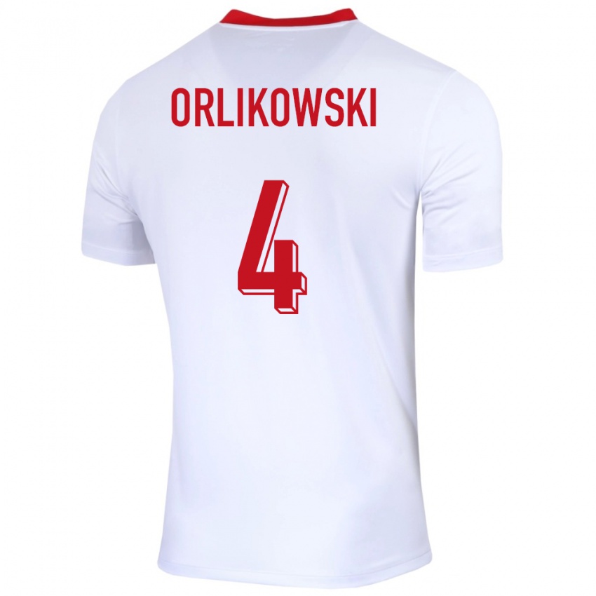Homem Camisola Polónia Igor Orlikowski #4 Branco Principal 24-26 Camisa