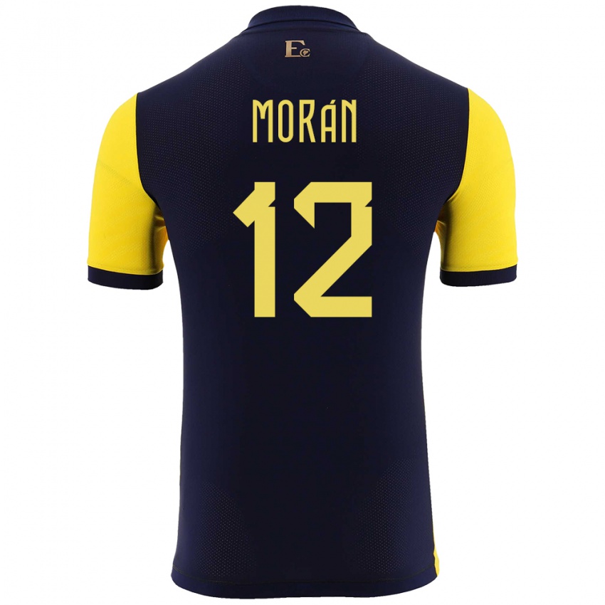 Homem Camisola Equador Andrea Moran #12 Amarelo Principal 24-26 Camisa