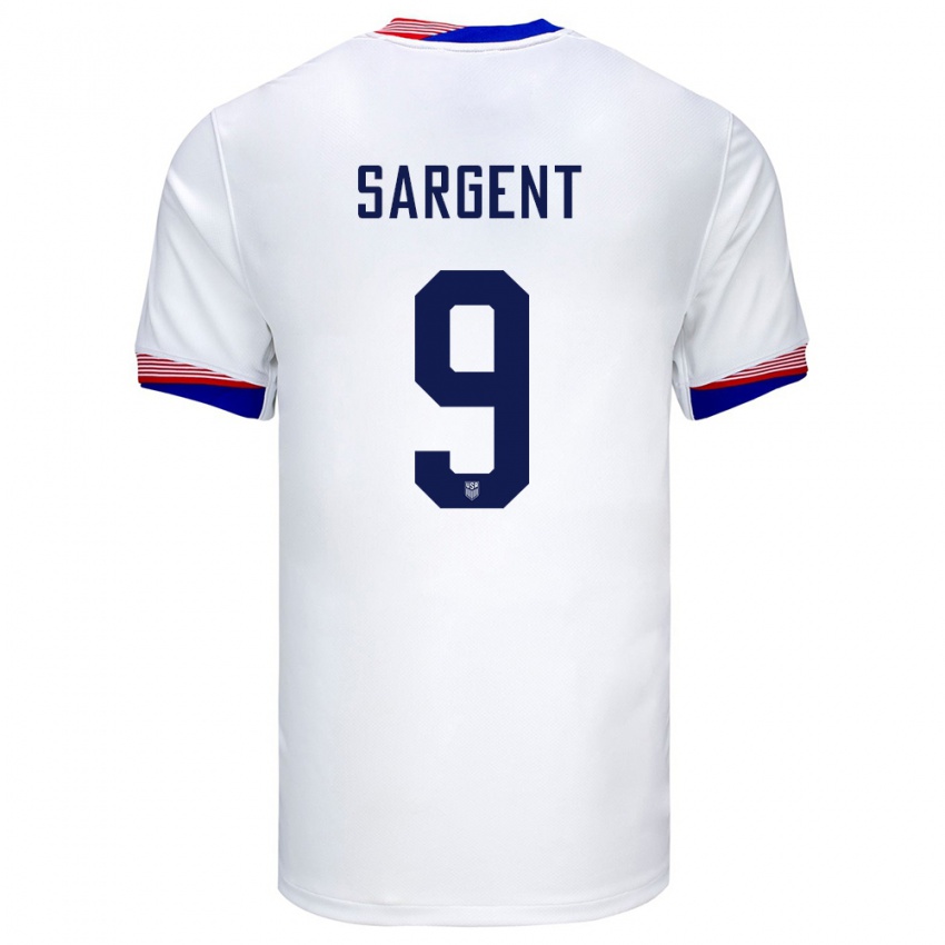 Homem Camisola Estados Unidos Josh Sargent #9 Branco Principal 24-26 Camisa