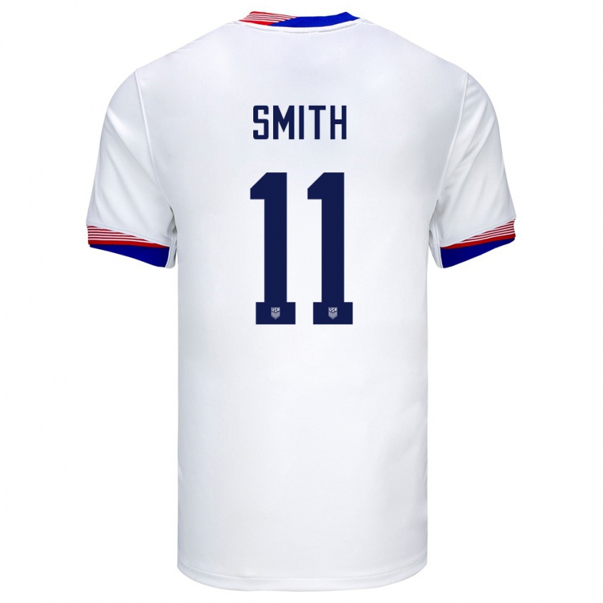 Homem Camisola Estados Unidos Sophia Smith #11 Branco Principal 24-26 Camisa