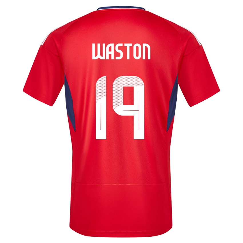 Homem Camisola Costa Rica Kendall Waston #19 Vermelho Principal 24-26 Camisa