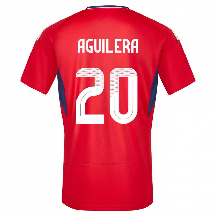 Homem Camisola Costa Rica Brandon Aguilera #20 Vermelho Principal 24-26 Camisa