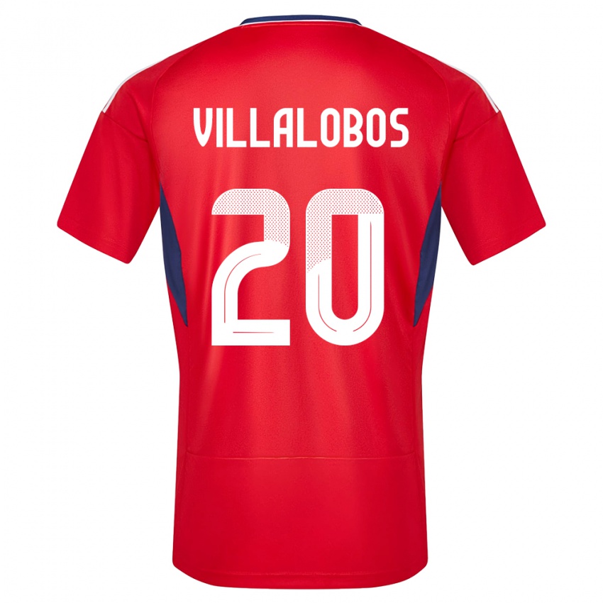 Homem Camisola Costa Rica Fabiola Villalobos #20 Vermelho Principal 24-26 Camisa