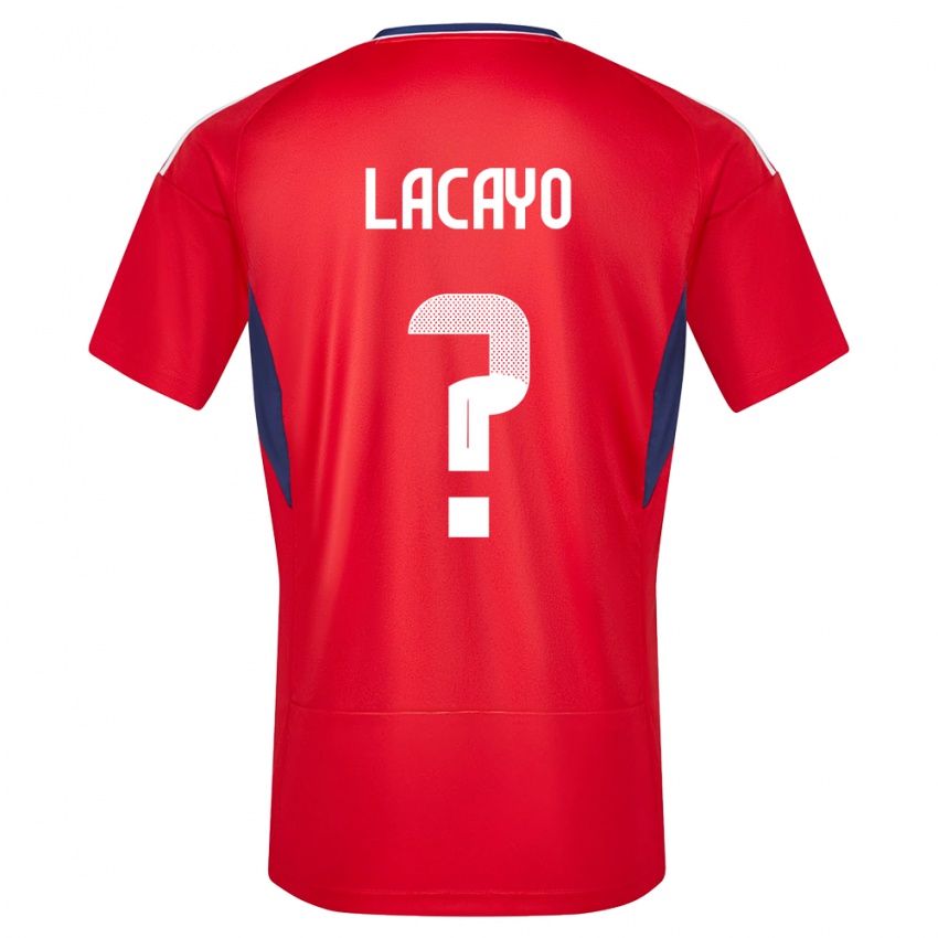 Homem Camisola Costa Rica Marcelo Lacayo #0 Vermelho Principal 24-26 Camisa