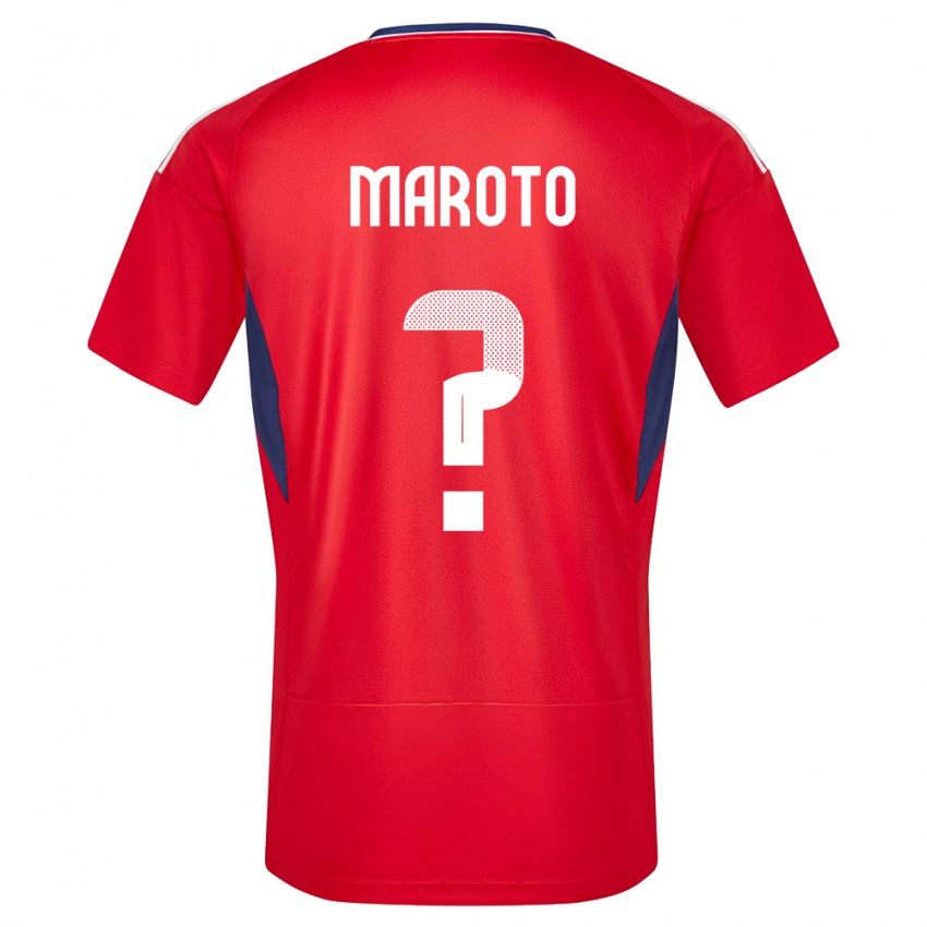 Homem Camisola Costa Rica Victor Maroto #0 Vermelho Principal 24-26 Camisa