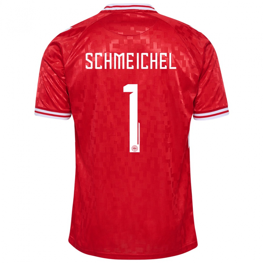 Homem Camisola Dinamarca Kasper Schmeichel #1 Vermelho Principal 24-26 Camisa