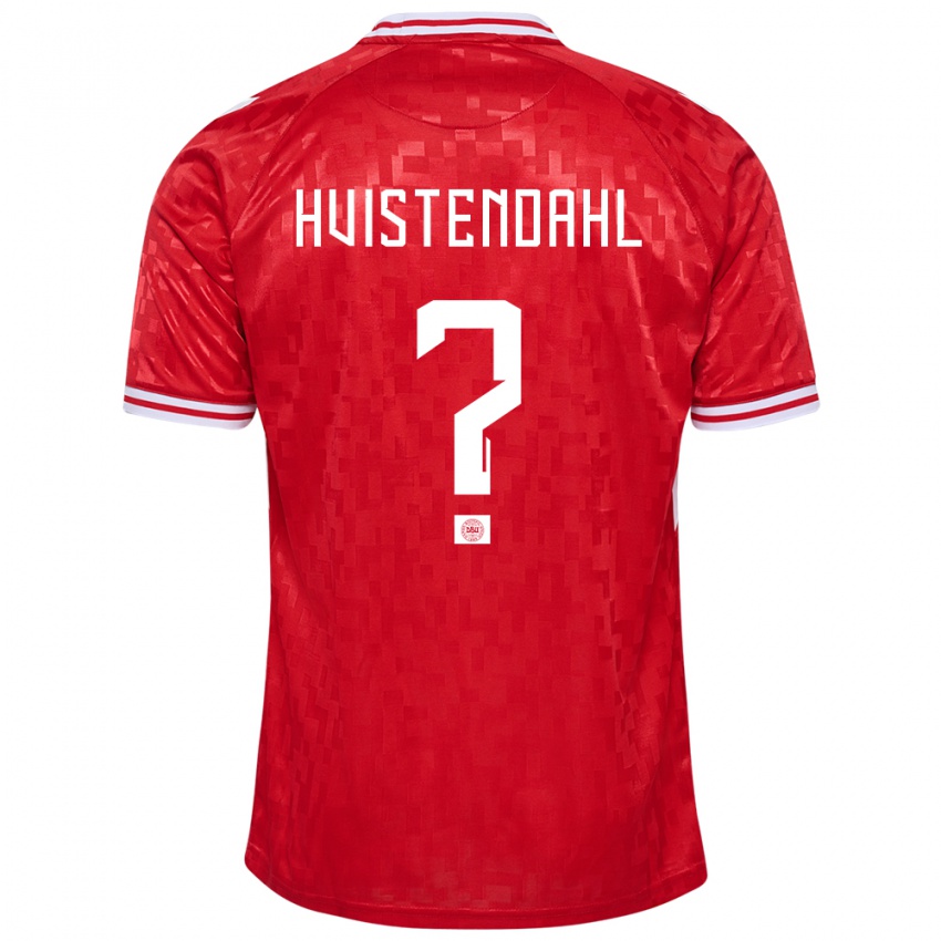 Homem Camisola Dinamarca Johan Hvistendahl #0 Vermelho Principal 24-26 Camisa