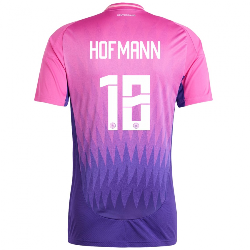 Homem Camisola Alemanha Jonas Hofmann #18 Rosa Roxo Alternativa 24-26 Camisa